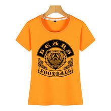 Load image into Gallery viewer, Tops T Shirt Women bears football Comic Inscriptions Custom Female Tshirt
