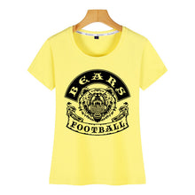 Load image into Gallery viewer, Tops T Shirt Women bears football Comic Inscriptions Custom Female Tshirt
