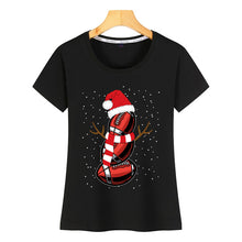 Load image into Gallery viewer, Tops T Shirt Women american football snowman Funny Harajuku Custom Female Tshirt
