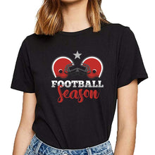 Load image into Gallery viewer, Tops T Shirt Women football season Fit Inscriptions Custom Female Tshirt
