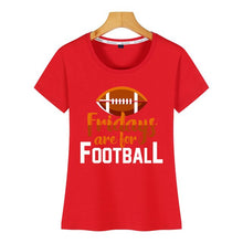 Load image into Gallery viewer, Tops T Shirt Women fridays are for football O-Neck Vintage Short Female Tshirt
