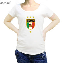 Load image into Gallery viewer, Make A women t shirts Online Cotton Short Sleeve Italy Socceror Tshirt Italia Retro Footballer Jersey shubuzhi Shirts sbz3502

