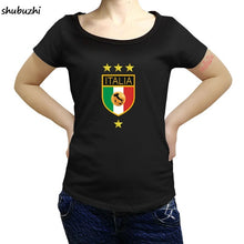 Load image into Gallery viewer, Make A women t shirts Online Cotton Short Sleeve Italy Socceror Tshirt Italia Retro Footballer Jersey shubuzhi Shirts sbz3502
