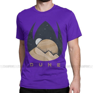 Dune Men's T Shirt Herbert Frank Arrakis Sandworm Science Fiction Funny Tees Short Sleeve Crew Neck T-Shirts Birthday Gift Tops