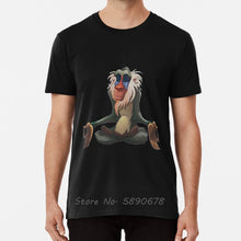 Load image into Gallery viewer, Rafiki T Shirt Baboon Lion Monkey Zen Meditation Ohm Vector Om Yoga Tshirt Men Cotton Tees Tops Harajuku
