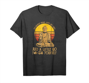 Order Now IM Mostly Peace Love Light And A Little Go Yoga Tshirt Unisex T-Shirt
