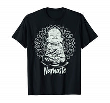 Load image into Gallery viewer, BUDDHA YOGA T-shirt YOGA namaste tshirt Gift for men  women
