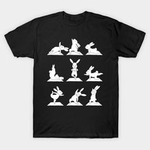Load image into Gallery viewer, Men t-shirt Bunny Yoga T Shirt Funny Rabbits In Yoga Poses Sports tshirt Women t shirt funny tees
