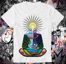 Load image into Gallery viewer, T SHIRT HOTBOX MEDITATION CHAKRA INDIA GOA YOGA SPIRITUAL CONSCIOUS TREE OF LIFECool Casual Pride Humorous Tshirt Free Shipping
