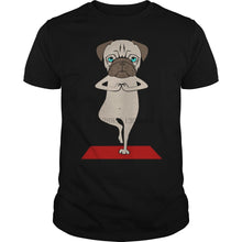 Load image into Gallery viewer, Men tshirt Pug Yoga Senpai T-Shirt cool women T-Shirt tees top
