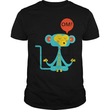 Load image into Gallery viewer, Men tshirt  Meditating Yoga Monkey T-Shirt cool Printed T-Shirt tees top
