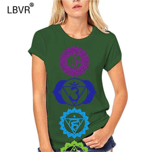 Full Chakras Yoga Mens Unisex Tshirt Hippie Spiritual Meditation Sizes Small-XXL Women tshirt