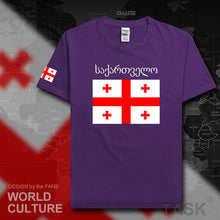 Load image into Gallery viewer, Georgia mens t shirts 2017 jerseys nation team tshirt 100% cotton t-shirt clothing tees country sporting footballer GEO Georgian
