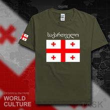 Load image into Gallery viewer, Georgia mens t shirts 2017 jerseys nation team tshirt 100% cotton t-shirt clothing tees country sporting footballer GEO Georgian
