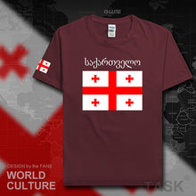 Load image into Gallery viewer, Georgia mens t shirts 2017 jerseys nation team tshirt 100% cotton t-shirt clothing tees country sporting footballer GEO Georgian
