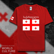 Load image into Gallery viewer, Georgia mens t shirts 2017 jerseys nation team tshirt 100% cotton t-shirt clothing tees country sporting footballer GEO Georgian
