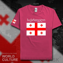Load image into Gallery viewer, Georgia mens t shirts 2017 jerseys nation team tshirt 100% cotton t-shirt clothing tees country sporting footballer GEO Georgian
