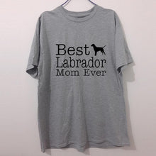 Load image into Gallery viewer, T Shirt Ideas Short Sleeve Fashion Crew Neck Womens Dog Lover Gift Best Labrador Lab Mom Ever Tees
