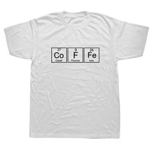 Load image into Gallery viewer, Funny New Coffee T Shirt Men Short Sleeve Cotton Cool Science Chemistry Of Coffee T-shirt Mans Tops

