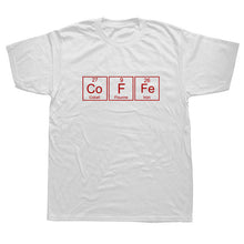 Load image into Gallery viewer, Funny New Coffee T Shirt Men Short Sleeve Cotton Cool Science Chemistry Of Coffee T-shirt Mans Tops
